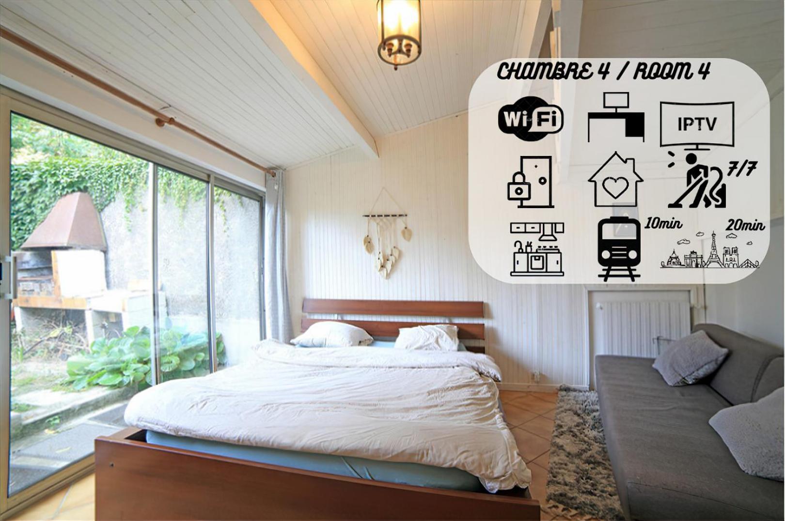 4, Calme, 1 Station De Paris Homestay *